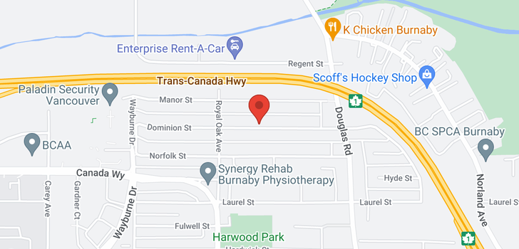 map of 5311 DOMINION STREET